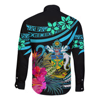 Custom Solomon Islands Long Sleeve Button Shirt Happy Independence Day LT9 - Polynesian Pride