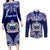 Personalised Samoa Coat Of Arms Couples Matching Long Sleeve Bodycon Dress and Long Sleeve Button Shirt With Polynesian Pattern Version