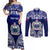 Personalised Samoa Coat Of Arms Couples Matching Off Shoulder Maxi Dress and Long Sleeve Button Shirt With Polynesian Pattern Version