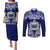 Personalised Samoa Coat Of Arms Couples Matching Puletasi and Long Sleeve Button Shirt With Polynesian Pattern Version