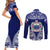 Personalised Samoa Coat Of Arms Couples Matching Short Sleeve Bodycon Dress and Long Sleeve Button Shirt With Polynesian Pattern Version