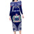 Personalised Samoa Coat Of Arms Family Matching Long Sleeve Bodycon Dress and Hawaiian Shirt With Polynesian Pattern Version