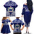 Personalised Samoa Coat Of Arms Family Matching Off The Shoulder Long Sleeve Dress and Hawaiian Shirt With Polynesian Pattern Version