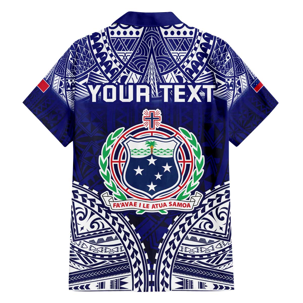 Personalised Samoa Coat Of Arms Family Matching Off The Shoulder Long Sleeve Dress and Hawaiian Shirt With Polynesian Pattern Version