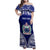 Personalised Samoa Coat Of Arms Family Matching Off Shoulder Maxi Dress and Hawaiian Shirt With Polynesian Pattern Version