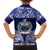 Personalised Samoa Coat Of Arms Family Matching Off Shoulder Short Dress and Hawaiian Shirt With Polynesian Pattern Version