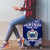 Personalised Samoa Coat Of Arms Luggage Cover With Polynesian Pattern Version