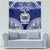 Personalised Samoa Coat Of Arms Tapestry With Polynesian Pattern Version