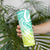 Polynesian Tribal Plumeria Skinny Tumbler with Hawaii Kanaka Maoli Green Gradient Version