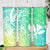 Polynesian Tribal Plumeria Skinny Tumbler with Hawaii Kanaka Maoli Green Gradient Version