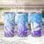 Polynesian Tribal Plumeria Tumbler Cup with Hawaii Kanaka Maoli Blue Gradient Version