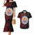 Tahitian Coat Of Arm and Tiare Flower Couples Matching Mermaid Dress and Hawaiian Shirt Polynesian Tribal Tattoo