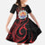 Tahitian Coat Of Arm and Tiare Flower Family Matching Off Shoulder Maxi Dress and Hawaiian Shirt Polynesian Tribal Tattoo