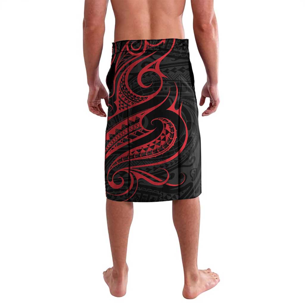 Tahitian Coat Of Arm and Tiare Flower Lavalava Polynesian Tribal Tattoo