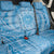 Tahitian Tiare Flower Back Car Seat Cover Blue Polynesian Pattern