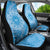 Tahitian Tiare Flower Car Seat Cover Blue Polynesian Pattern