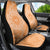 Tahitian Tiare Flower Car Seat Cover Gold Polynesian Pattern