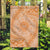 Tahitian Tiare Flower Garden Flag Gold Polynesian Pattern