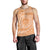 Tahitian Tiare Flower Men Tank Top Gold Polynesian Pattern