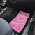 Tahitian Tiare Flower Car Mats Pink Polynesian Pattern