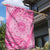 Tahitian Tiare Flower Garden Flag Pink Polynesian Pattern