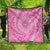 Tahitian Tiare Flower Quilt Pink Polynesian Pattern