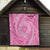 Tahitian Tiare Flower Quilt Pink Polynesian Pattern