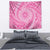 Tahitian Tiare Flower Tapestry Pink Polynesian Pattern