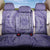 Tahitian Tiare Flower Back Car Seat Cover Violet Polynesian Pattern