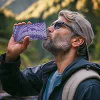 Tahitian Tiare Flower 4 in 1 Can Cooler Tumbler Violet Polynesian Pattern