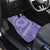 Tahitian Tiare Flower Car Mats Violet Polynesian Pattern