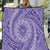 Tahitian Tiare Flower Quilt Violet Polynesian Pattern