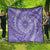 Tahitian Tiare Flower Quilt Violet Polynesian Pattern