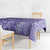 Tahitian Tiare Flower Tablecloth Violet Polynesian Pattern