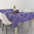 Tahitian Tiare Flower Tablecloth Violet Polynesian Pattern