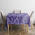 Tahitian Tiare Flower Tablecloth Violet Polynesian Pattern