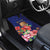 Personalised Tokelau Tropical Hibiscus Car Mats With Polynesian Plumeria Tattoo