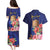 Personalised Tokelau Tropical Hibiscus Couples Matching Puletasi and Hawaiian Shirt With Polynesian Plumeria Tattoo