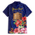 Personalised Tokelau Tropical Hibiscus Family Matching Long Sleeve Bodycon Dress and Hawaiian Shirt With Polynesian Plumeria Tattoo