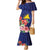 Personalised Tokelau Tropical Hibiscus Family Matching Mermaid Dress and Hawaiian Shirt With Polynesian Plumeria Tattoo