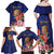 Personalised Tokelau Tropical Hibiscus Family Matching Off Shoulder Maxi Dress and Hawaiian Shirt With Polynesian Plumeria Tattoo