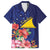 Personalised Tokelau Tropical Hibiscus Family Matching Tank Maxi Dress and Hawaiian Shirt With Polynesian Plumeria Tattoo