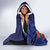 Personalised Tokelau Tropical Hibiscus Hooded Blanket With Polynesian Plumeria Tattoo