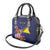 Personalised Tokelau Tropical Hibiscus Shoulder Handbag With Polynesian Plumeria Tattoo