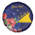 Personalised Tokelau Tropical Hibiscus Spare Tire Cover With Polynesian Plumeria Tattoo