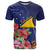 Personalised Tokelau Tropical Hibiscus T Shirt With Polynesian Plumeria Tattoo