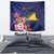 Personalised Tokelau Tropical Hibiscus Tapestry With Polynesian Plumeria Tattoo