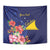 Personalised Tokelau Tropical Hibiscus Tapestry With Polynesian Plumeria Tattoo