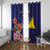 Personalised Tokelau Tropical Hibiscus Window Curtain With Polynesian Plumeria Tattoo