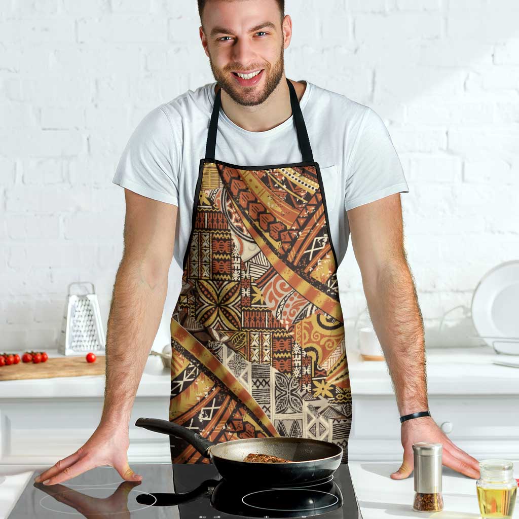 Hawaiian Style Tapa Apron Vintage Seamless Pattern LT9 - Polynesian Pride